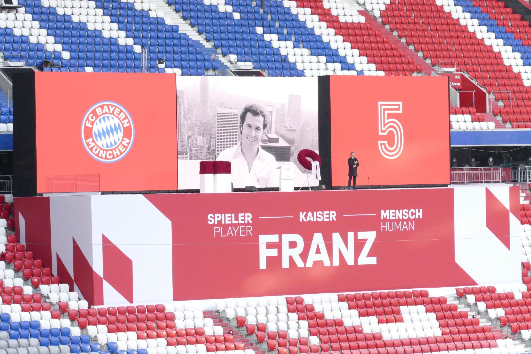 Gedenkfeier Franz Beckenbauer. Bild Susanne Panhans